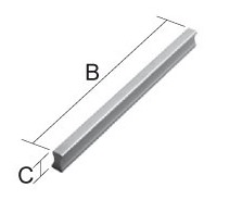 POR 0408V Chrom lesk 410mm