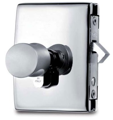 Zámek posuvných dveří Minima V-504 Nerez matt (vzhled)