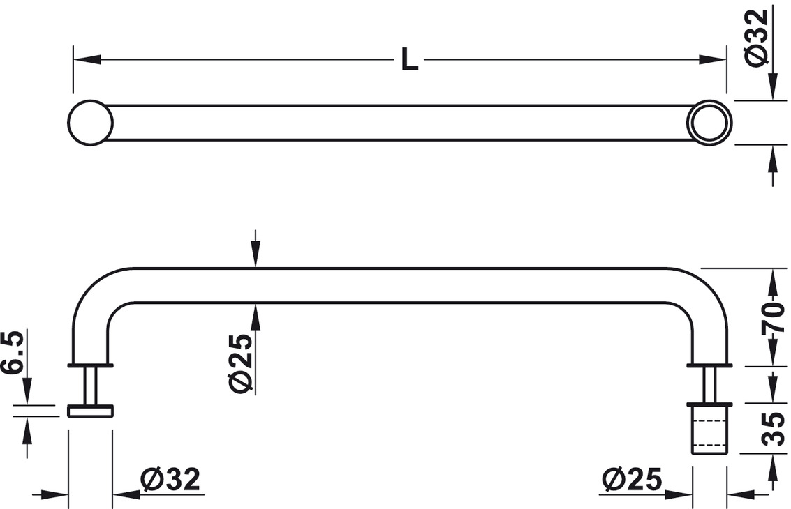 Shower HRO 550 Chrom lesk