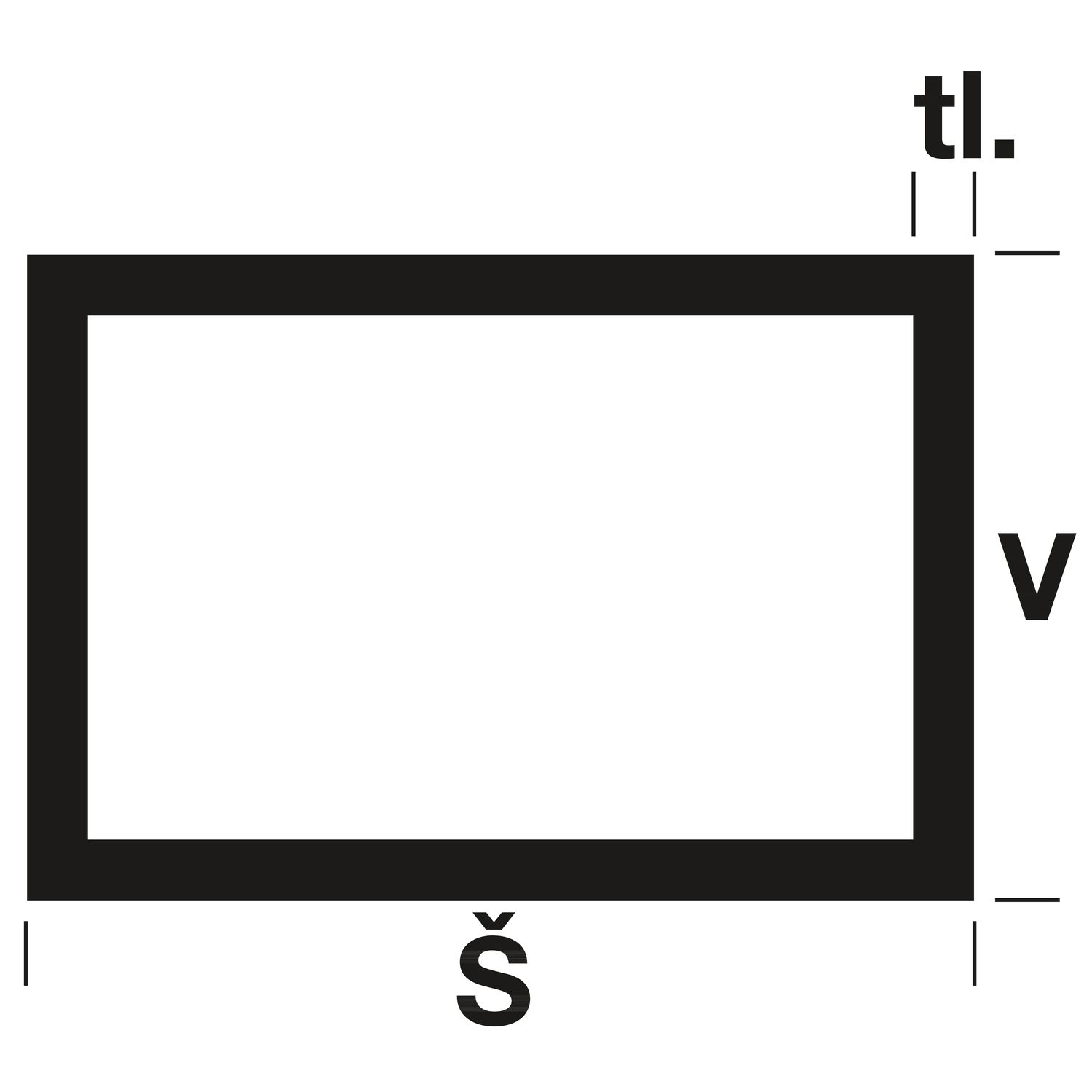 SQ 30x20 x2  surový 6m - Nerezový jekl  obdelníkový průřez