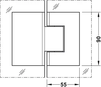 Pant Line GG 180° Černá matná