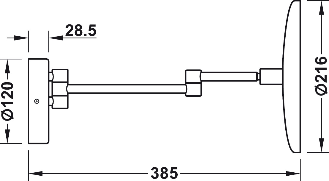 Kosmetické zrcátko HRO Chrom lesk
