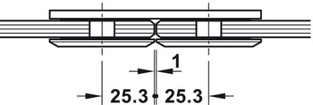 Spojka Line GG 180° Chrom lesk