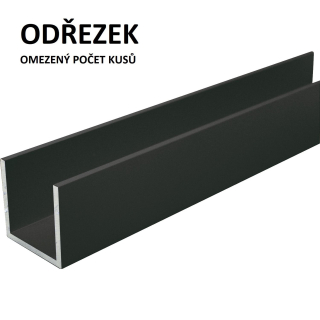 U 20x20x20 x2 elox Černá matná - Odřezky