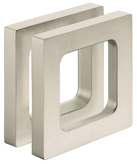 Mušle Adhesive Square 75 Nerez matt (vzhled)