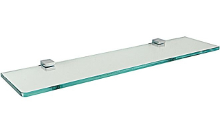 Skleněná police BATH SHELF Chrom lesk