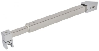 Stabilizační tyč JS003ADJ450 GW sklo-zeď 45° Chrom lesk