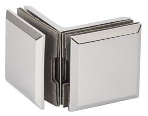 PM GX990 spojka 90° sklo-sklo Chrom lesk