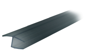 Svislé těsnění s praporkem vnitřním černé 2250mm