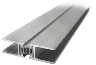 Profil magnetické těsnění 180° 2300mm Nerez matt (vzhled)