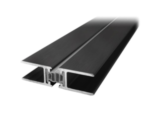 Profil magnetické těsnění 180° 2300mm Černá matná