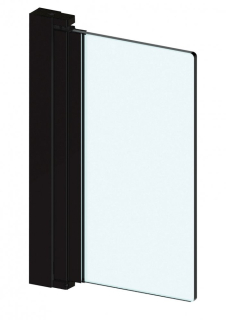 Hranatý lištový zvedací závěs 2100mm Černá matná